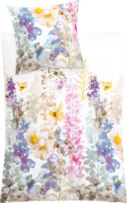 Produktbild von Kleine Wolke Bettwäsche Satin ALCEA Multicolor 135 x 200 cm und 80 x 80 cm