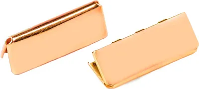 Produktbild von 10 Endstücke für Gürtel Gurte Bänder, 9x20 - 12x40mm Gürtelenden Endkappen