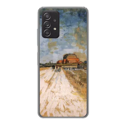 Produktbild von MuchoWow® Handyhülle Schutzhülle Hülle für Samsung Galaxy A53 5G Straße entlang der Stadtmauern von Paris - Vincent van Gogh Silikon Softcase Handy Hülle - Schutzabdeckung