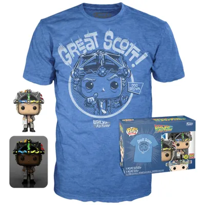 Obrázek produktu pro POP & Tee: Back To The Future - Doctor w/Helmet (velikost trička L)