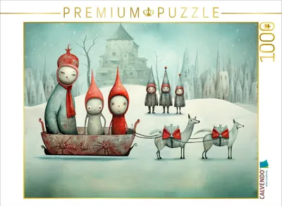 Produktbild von CALVENDO Puzzle Polarexpress | 1000 Teile Lege-Größe 64x48cm Foto-Puzzle für glückliche Stunden