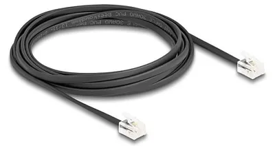 Image de Delock Telefonkabel RJ11 Stecker zu RJ11 Stecker schwarz 3 m