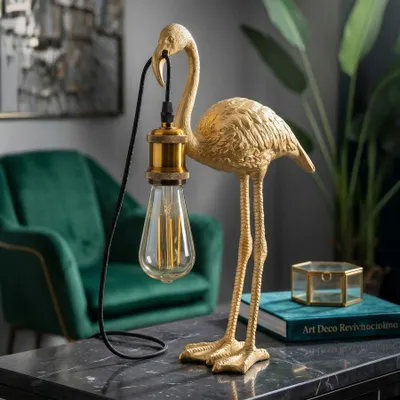 Immagine prodotto di Lampada da tavolo Flamingo di Mauro Ferretti, attacco E27, dimensioni 13x11,5x39,5 cm