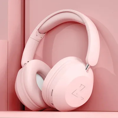 Produktbild von 360Home kabellose Over-Ear-Kopfhörer Bluetooth-Sportkopfhörer Rosa