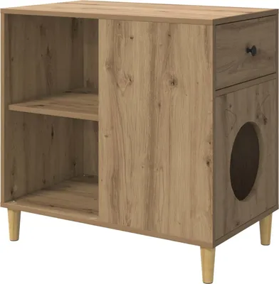Zdjęcie produktu dla Koty Dom Dąb rzemieślniczy 72 x 42.5 x 70 cm