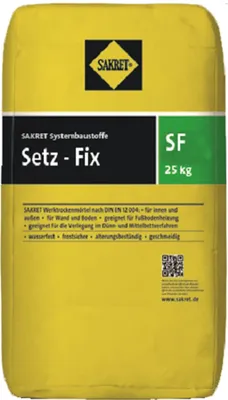 Immagine prodotto di SAKRET Setz-Fix SF Montagemörtel Schnell 25kg