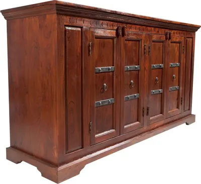 Image de MASSIVMOEBEL24 | Buffet 171x50 Acacia laqué Nougat OXFORD #403
