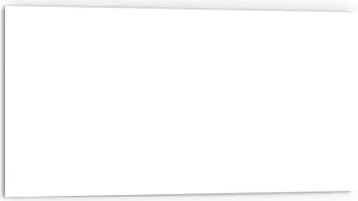 Produktbild von DEQORI Küchenrückwand Glas 80x40 cm 'Weiß' Spritzschutz Bad Rückwand Küche