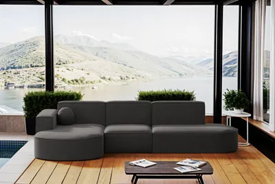 Produktbild von Kaiser Möbel Gartenmöbel Ecksofa,Couch ,Sofa L-Form Garten Modena L Patio Grau Links