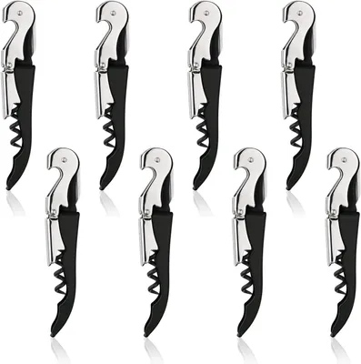 Produktbild von Weinkorkenzieher Set 8 Stücke, 3-in-1, Edelstahl, für Zuhause