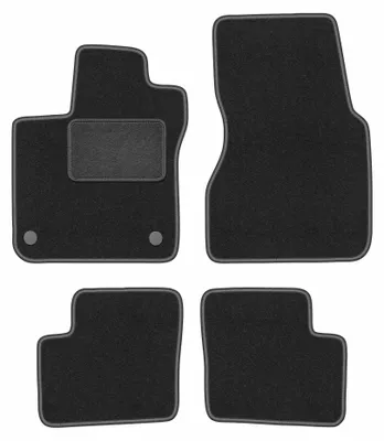 Immagine prodotto di Tappetini in moquette per Renault Twingo III 2014- (hatchback) – set 4 pezzi, grigio grafite, su misura – Wielganizator LUX