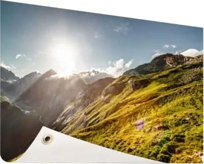 Produktbild von Gartenposter - 120x80 cm - Grasreiches Berggebiet  - Modernes Wandbilder - Natur