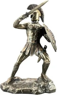 Produktbild von Dekofigur Skulptur Hector - 24 cm figur skulptur Handbemalt, mit Bronze überzogen | WU77726A4
