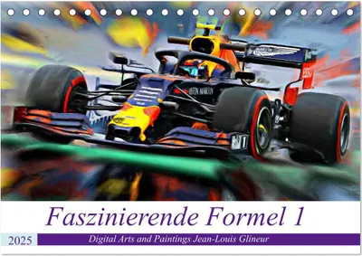 Produktbild von Faszinierende Formel 1 (Tischkalender 2025 DIN A5 quer), CALVENDO Monatskalender