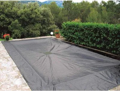 Produktbild von Schwimmbeckenabdeckung, 6 x 12 m, für rechteckiges Schwimmbecken, 140 g/m², marineblau