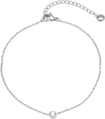 Produktbild von Dezente Fußkette mit Zirkonia A5022