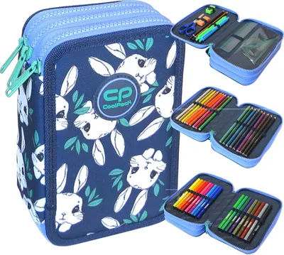 Produktbild von COOLPACK JUMPER 3 gefülltes Federmäppchen Federmappe Schülermäppchen Federtasche Bunnyland