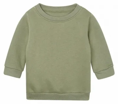 Productafbeelding van Babybugz - "Essential" sweatshirt voor baby, model FK3090 (maat 92), kleur: olijfgroen