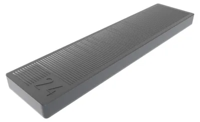 Verglasungsblöcke 20 x 100 x 6 mm, 500 Stück, schwarz