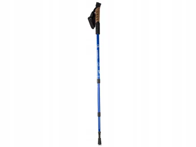 Image de Verk 14010 Bâton de trekking pliant en liège 1 pièce bleu