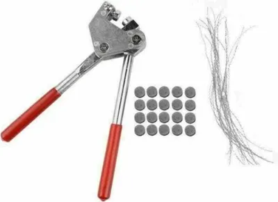 Produktbild von Plombenzange Bleiplombenzange Stahl +20 Plombendrähte +20 Plomben Set