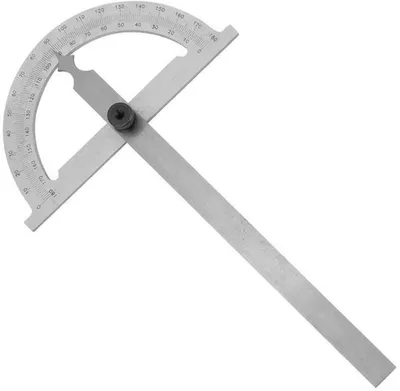 Rotationswinkelmesser aus Kohlenstoffstahl, Präzisionswinkelmesser und Messlineal 80 * 120mm für präzise Messungen