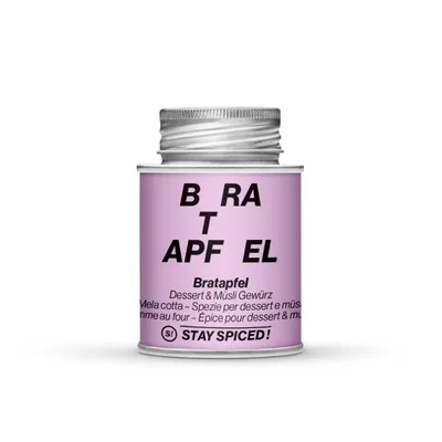 Produktbild von STAY SPICED! Sugar & Spice Bratapfel - Gewürzzucker mit Demerara-Rohrohrzucker, Zimt, Orangenschale, Piment, Ingwer & Vanille