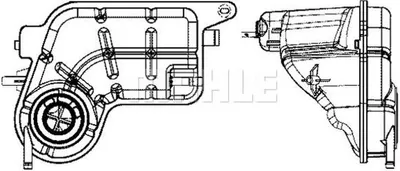 Produktbild von MAHLE Ausgleichsbehälter Kühlmittel für AUDI A6 Avant (4F5, C6) Kühlwasser CRT 81 001S