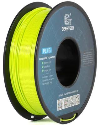 Obrázek produktu pro Filament pro 3D tisk z PETG – průměr 1,75 mm – cívka 1 kg – vakuově balené – pro tiskárny FDM/FFF – jablkově zelená