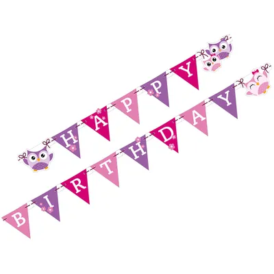 Produktbild von Amscan 998350, Fahnenbanner, Mehrfarbig, Geburtstag, 1820 mm, 110 mm