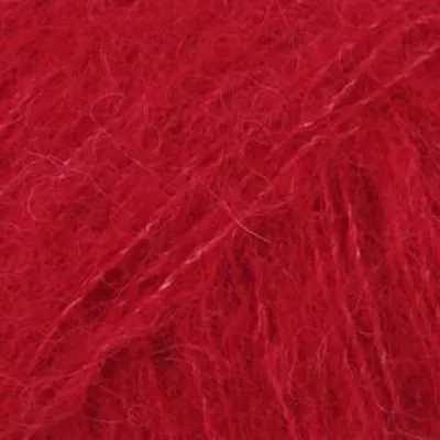 Produktbild von Drops Brushed Alpaca Silk Uni Colour 07 Red Strickgarn