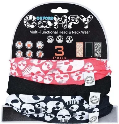 Obrázek produktu pro Oxford Motley Tube All Weather Skulls Nákrčník na motorku