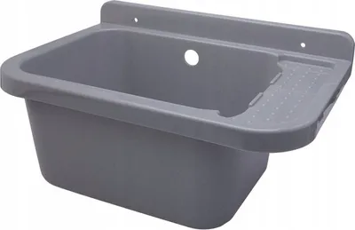 Obrázek produktu pro ADGO® Umyvadlo do prádelny a garáže šedé 50x34x21 cm
