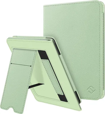 Produktbild von Fintie Hülle für 6 Zoll Kindle (11. Generation) – 2024/2022, Kickstand Schutzhülle mit Handschlaufe und Auto Sleep/Wake für Kindle Basic 2024, Pastellgrün