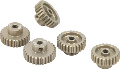 Image de Jeu de pignons 0.6M Modulus 24T à 28T 3.175mm Précision Alliage d'Aluminium Universel pour Voiture d'Escalade 1/8 1/10