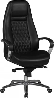 Produktbild von Amstyle Bürostuhl AUSTIN Echtleder Schwarz Chefsessel Schreibtischstuhl Leder
