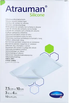 Image de Atrauman Silicone compresses stériles 7,5x10 cm 10 pces