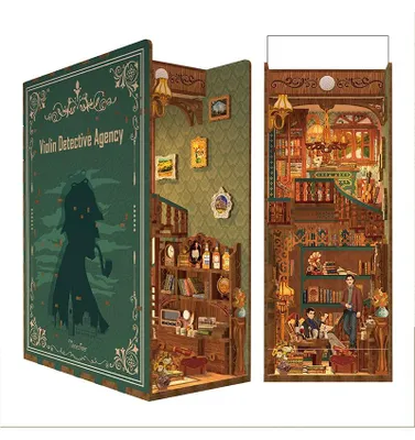 Image de Puzzle 3D, Livre de poche Violin Detective Agency, bois, Tonecheer, 286 pièces