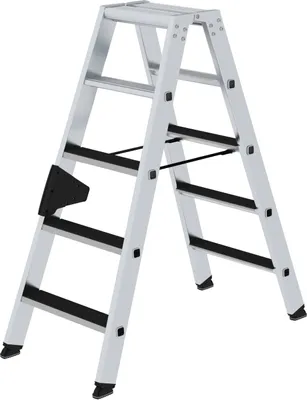 Produktbild von Stufen-Stehleiter beidseitig begehbar mit clip-step 2x5 Stufen
