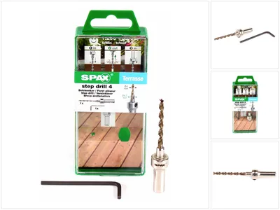 Obrázek produktu pro SPAX® 5000009186049 SPAX® Step Drill 4 Terrassenbohrer, Länge: 75,0 mm, 1 St.