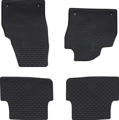 Image de Tapis de voiture 4 pcs Noir Caoutchouc