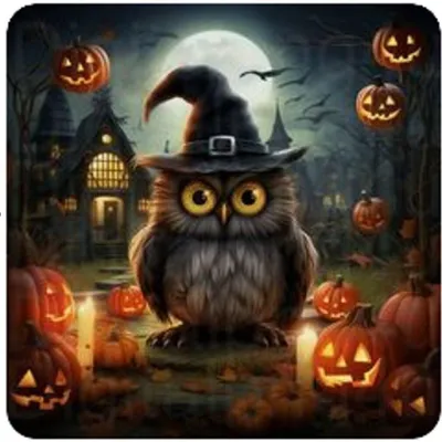 Zdjęcie produktu dla NORIMPEX Diamantofen Halloween-Eule 30x40cm