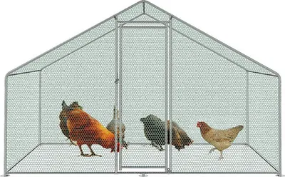 Immagine prodotto di Jiubiaz pollaio pollaio 3x2x2m pollaio pollaio free range pollaio all'aperto recinto gabbia per conigli
