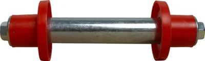 Produktbild von Robuste Achse für Schubkarrenräder – geeignet für Schubkarre, Sackkarre & alle Räder mit einem Achsendurchmesser von 20 mm & Nabenlänge von 74 mm