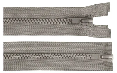 Produktbild von 1 Reißverschluss 2-Wege 5mm 65 cm teilbar Autolock Doppelzipper Farbwahl,mausgrau
