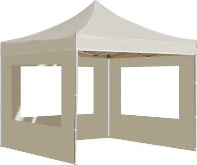 Produktbild von "2026 MODERNE" Profi-Partyzelt Faltbar mit Wänden Aluminium 3x3 m Creme - Pavillons & Partyzelte CC5921682