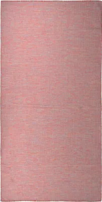 Produktbild von Outdoor-Teppich Flachgewebe 100x200 cm Rot