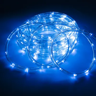 Produktbild von TolleTour LED Lichtschlauch Komplett Set mit Zubehör Lichterkette Beleuchtung Blau 20 Meter LED für Drinnen/Draußen Weihnachten Beleuchtung Dekoration Lichterschlauch