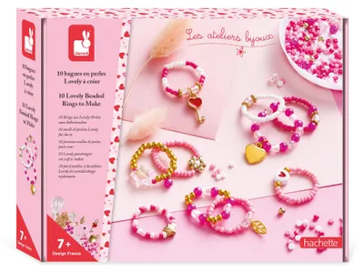 Zdjęcie produktu dla Janod Atelier Bijoux - Zestaw kreatywnych koralików do biżuterii dziecięcej