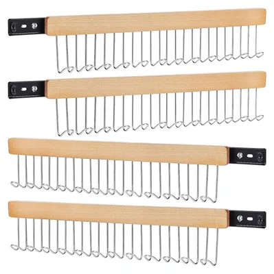 Productafbeelding van Omgoods - Uittrekbare Houten Kleerhanger voor Kledingkast